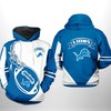 Detroit Lions Classic 3D All Over Print Hoodie - Show Your Support In Style