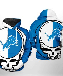Detroit Lions Grateful Dead 3D All Over Print Hoodie - Great For Fans