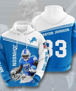 Detroit Lions Kerryon Johnson 3D All Over Print Zip Up Hoodie - American Football Fan'S Design