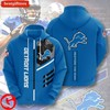 Detroit Lions Nfl All Over Print Hoodie With Zipper - Awesome Design