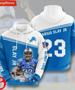 Detroit Lions Nfl All Over Print Hoodie With Zipper - Hot Design For Fans
