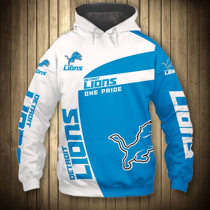Detroit Lions Nfl All Over Print Hoodie With Zipper - Perfect For Fans Lover