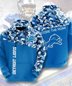 Detroit Lions Usa Sport All Over Print Hoodie - American Football Fan'S 3D Design