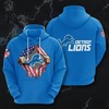 Detroit Lions Usa Sport All Over Print Hoodie - American Football Fan'S 3D Design 1
