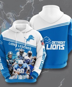 Detroit Lions Usa Sport All Over Print Hoodie - American Football Fan'S 3D Design 3