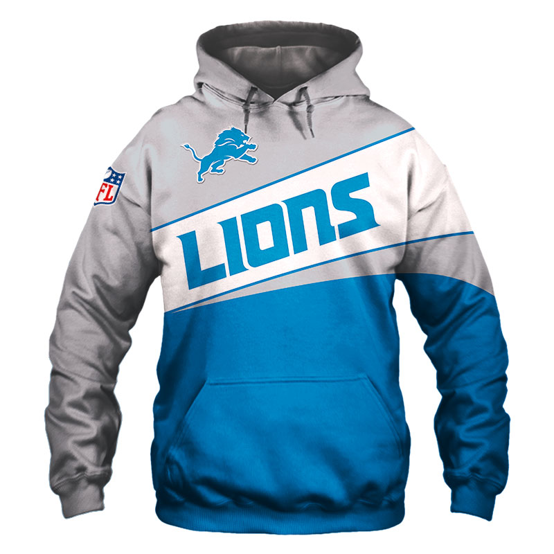 Detroit Lions Zip Hoodie - Great For Nfl Fans