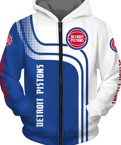 Detroit Pistons 3D Zip Hoodie - Nba Fans