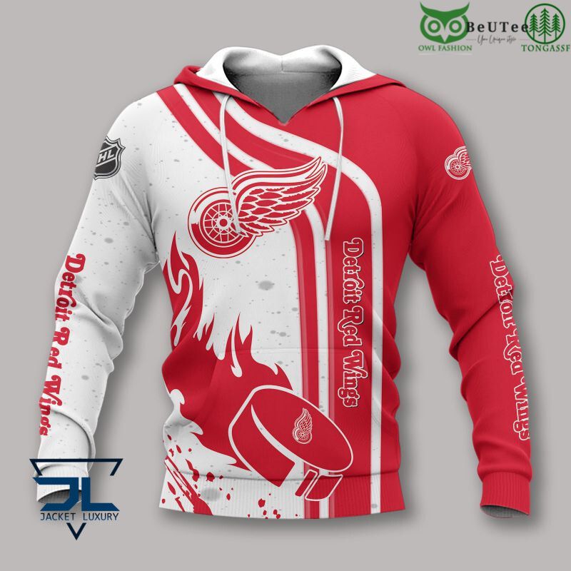 Detroit Red Wings Fan'S 3D Zip Hoodie - Official Nhl Merchandise