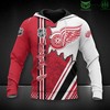 Detroit Red Wings Fanmade 3D All Over Print Zip Up Hoodie - Official Nhl Merchandise