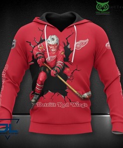 Detroit Red Wings Hockey Champion 3D All Over Print Hoodie - Official Nhl Merchandise