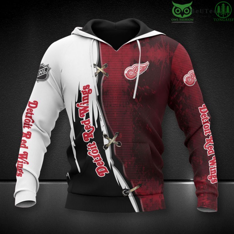 Detroit Red Wings Limited Edition 3D Zip Up Hoodie - Official Nhl Merchandise