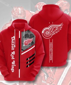 Detroit Red Wings Nhl Hockey 3D All Over Print Zip Up Hoodie