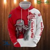 Detroit Red Wings Skull Logo 3D Zip Up Hoodie - Official Nhl Merchandise