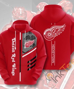 Detroit Red Wings Usa Hockey 3D All Over Print Hoodie - Nhl Fan Apparel