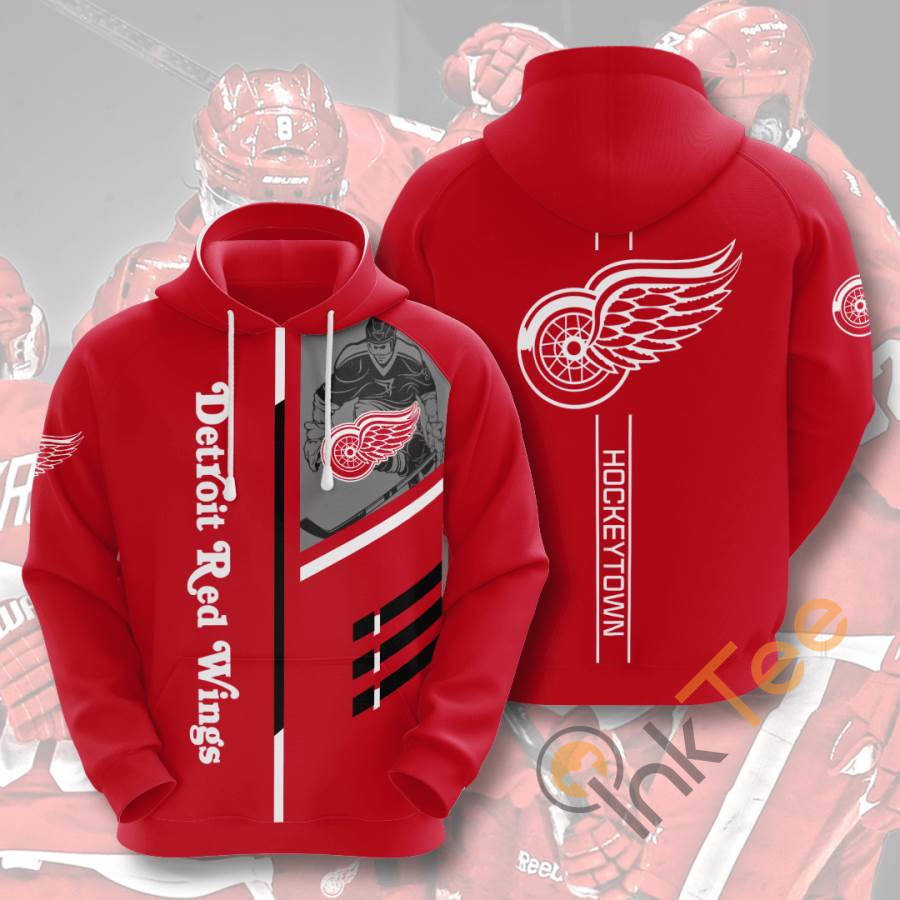Detroit Red Wings Usa Hockey 3D All Over Print Hoodie - Nhl Fan Apparel