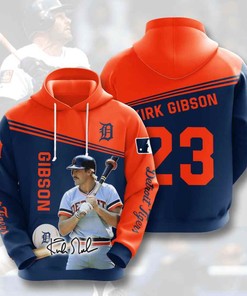 Detroit Tigers Baseball Mlb Kirk Gibson Usa Hoodie 3D - Perfect Fan Apparel