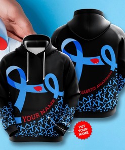 Diabetes Awareness Custom 3D Hoodie With Unique Design 