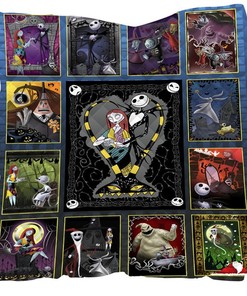 Disney Jack Skellington Blanket - Christmas 3D Printed Quilt Bedding Throw
