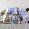 Disney Jack Skellington Custom Name Bedspread - Two Layers Christmas Blanket