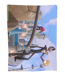 Disney Jack Skellington Custom Name Bedspread - Two Layers Christmas Blanket