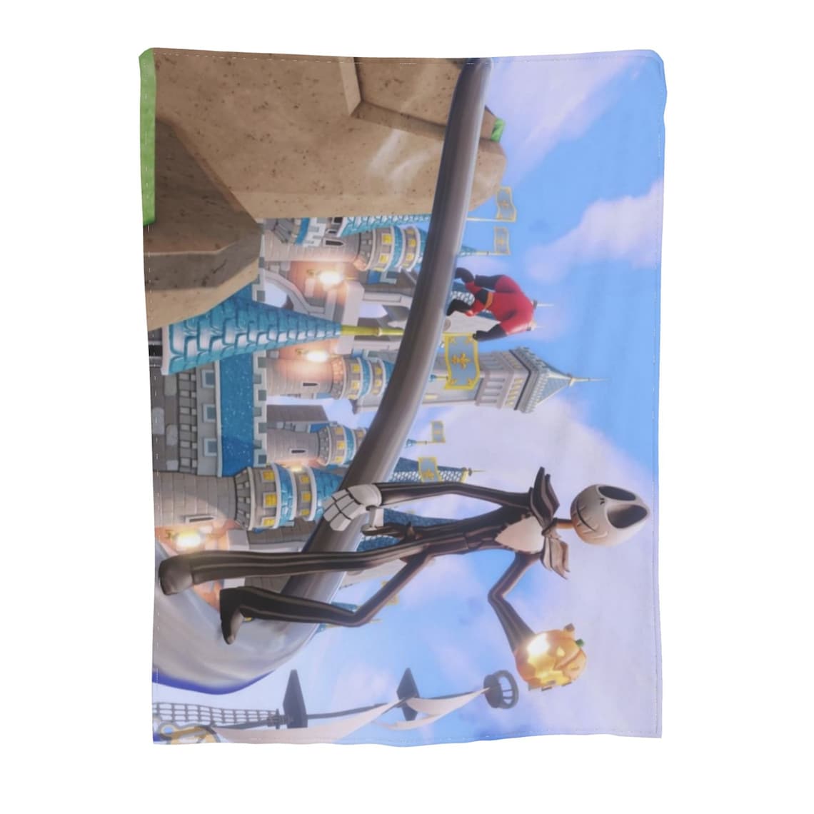 Disney Jack Skellington Custom Name Bedspread - Two Layers Christmas Blanket