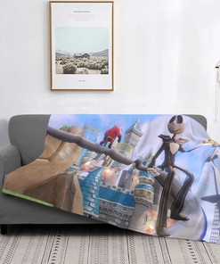 Disney Jack Skellington Custom Name Bedspread - Two Layers Christmas Blanket