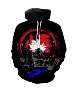 Dragon Ball Anime 3D Hoodie Zipper Hoodie Full Size
