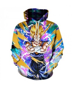Dragon Ball Anime Harajuku 3D Hoodie Zipper Hoodie Full Size