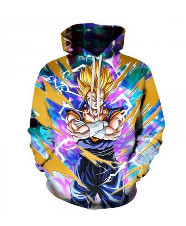 Dragon Ball Anime Harajuku 3D Hoodie Zipper Hoodie Full Size