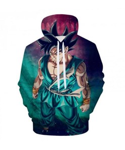 Dragon Ball Anime Harajuku Goku Custom All Over Print 3D Hoodie