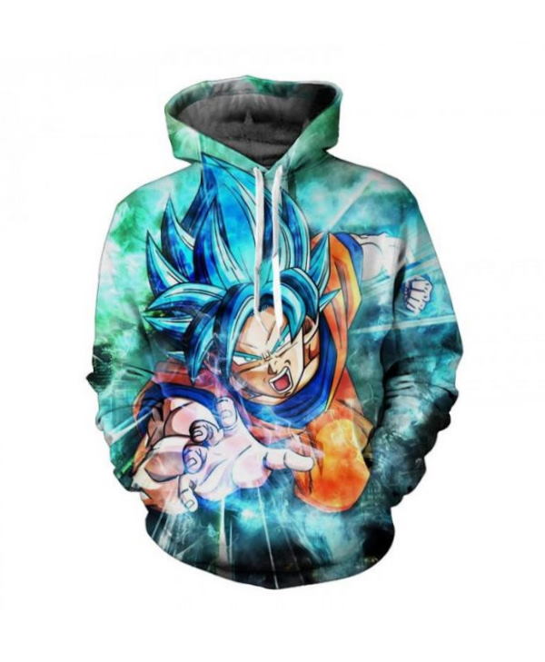 Dragon Ball Anime Powerful Hoode Custom All Over Print 3D Hoodie