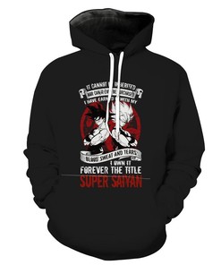 Dragon Ball Blood Sweat And Tears Dbz All Over Print 3D Hoodie