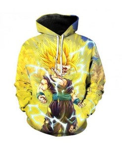 Dragon Ball Cosplay Vegeta Goku Anime All Over Print Zip-Up Hoodie For Men