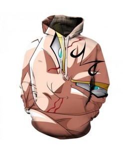 Dragon Ball Helpless Eyes Anime 3D Hoodie Zipper Hoodie