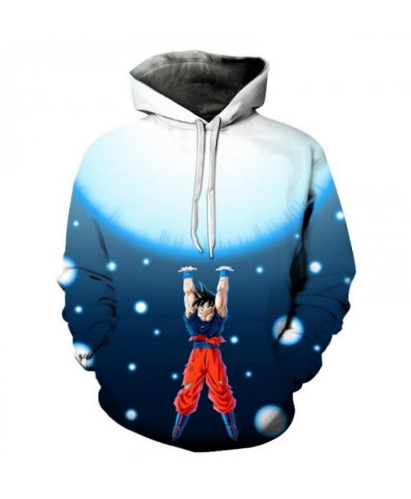 Dragon Ball Pocker Anime Harajuku All Over Print Zip-Up Hoodie For Men