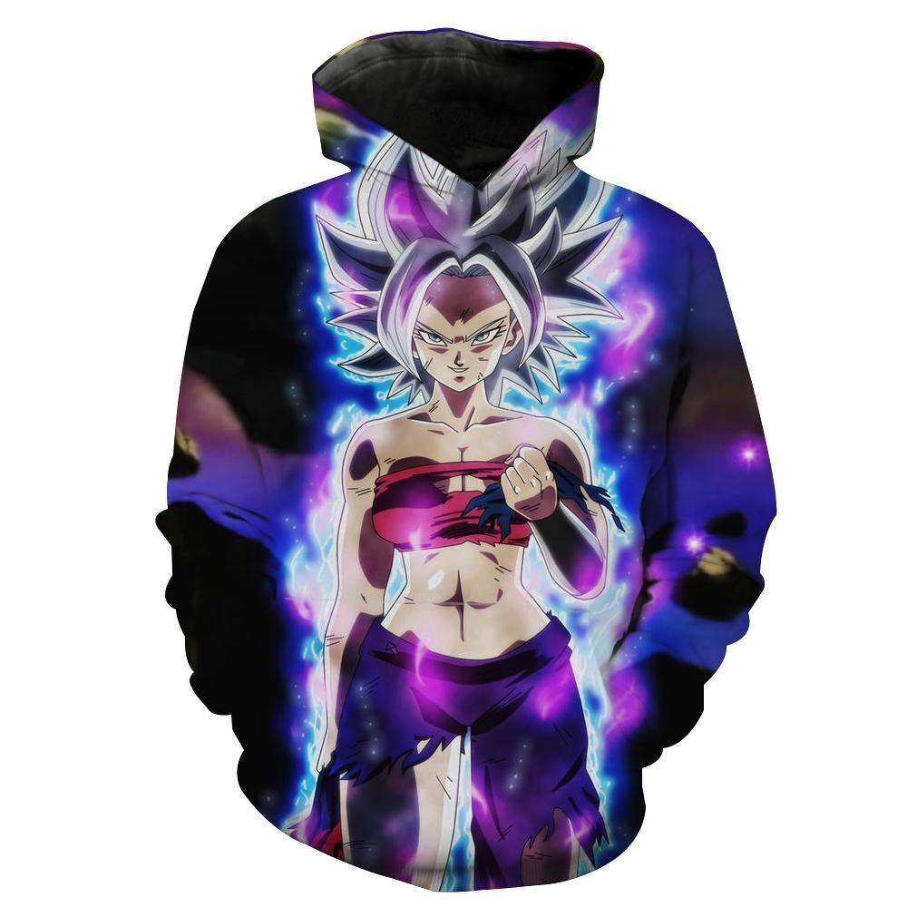 Dragon Ball Super Caulifla Ultra Instinct Caulifla Custom All Over Print 3D Hoodie Gifts For Father Day