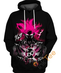 Dragon Ball Z All Over Print 3D Hoodie Featuring Saiyan Attack Design