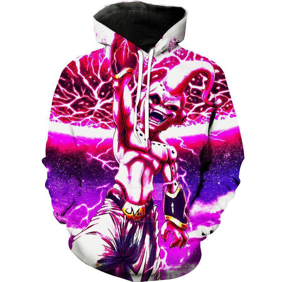 Dragon Ball Z Kid Buu Destruction Alt Color Hoodie 3D Graphic Full Print