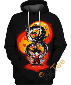 Dragon Ball Z Kid Goku And Shenron Hoodie 3D Full Print Perfect Gift
