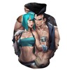 Dragon Balls Bulma And Vegeta Sexy All Over Print Hoodie - 3D Edition