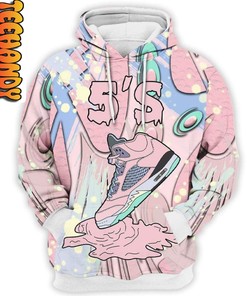 Dripping Pink Shoes All Over Print 3D Hoodie - Retro Vibes