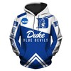 Duke Blue Devils 3D Hoodie With Zipper Style 04