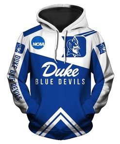 Duke Blue Devils 3D Hoodie With Zipper Style 04