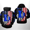 Duke Blue Devils American Distressed Flag 3D Hoodie Printful