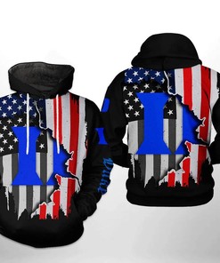 Duke Blue Devils American Distressed Flag 3D Hoodie Printful