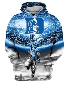 Duke Blue Devils Baseball Apparel All Over Print 3D Hoodie