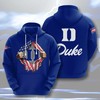 Duke Blue Devils Custom All Over Print Hoodie 3D - Personalize Your Ncaa Apparel