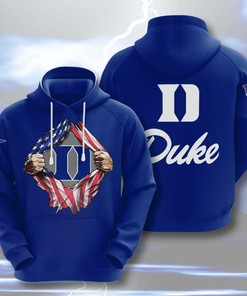 Duke Blue Devils Custom All Over Print Hoodie 3D - Personalize Your Ncaa Apparel