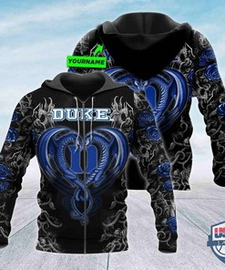 Duke Blue Devils Dragon Ncaa 3D Hoodie - Personalized Gifts For Fans