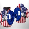 Duke Blue Devils Flag American My Heart 3D All Over Print Zip Hoodie - Unique Ncaa Fan Apparel